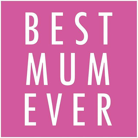 Pink Glitter Best Mum Ever Mother's Day Card