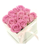 Pink Roses Signiature Box - Flowers Box London
