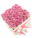 Pink Roses Signiature Box - Flowers Box London