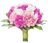 Pink Shades of Carnations Bouquet - Flowers Box London