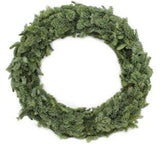 Plain Fresh Spruce Wreath - Flowers Box London