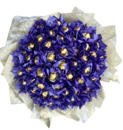 Purple Wrapper Chocolate Bouquet