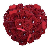 Red Roses with Diamonds Box - Flowers Box London