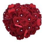 Red Roses with Diamonds Box