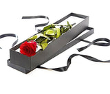 Red Single Rose Luxury Box - Flowers Box London
