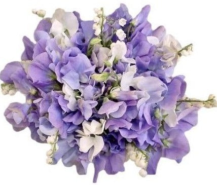 Sweet Pea and Lily of Valley Bouquet