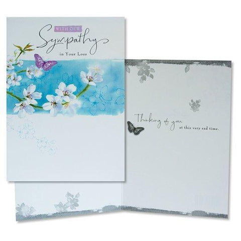 Sympathy Card With Our Sympathy In Your Loss