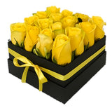 Yellow Roses Box - Flowers Box London