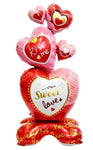 150cm Large Stand Romantic Balloon - Flowers Box London