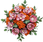 Rowan Glow and Protea Luxury Bouquet