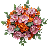 Rowan Glow and Protea Luxury Bouquet