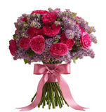 Bouquet of Lilac and Garden Spray Roses