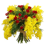 Mimosa with Spray Roses Bouquet
