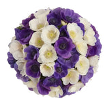 Blue and White Anemone Bouquet