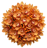 Bouquet of Cymbidium Orchids and Rosehip Berries