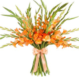 Bouquet of Orange Gladioli