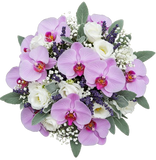 Bouquet of Phalaenopsis Orchids with Lisianthus and Lavender Accent