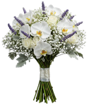 Bouquet of Phalaenopsis Orchids with Lisianthus and Lavender Accent