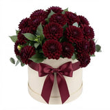 Burgundy Dahlia Luxury Box Arrangement