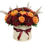 Burgundy and Orange Halloween Box