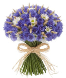 Chrysanthemum Daises and Cornflowers Bouquet