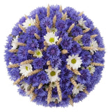 Chrysanthemum Daises and Cornflowers Bouquet