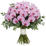 Classic Phalaenopsis Orchids Bouquet with Greenery
