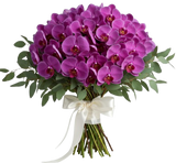 Classic Phalaenopsis Orchids Bouquet with Greenery