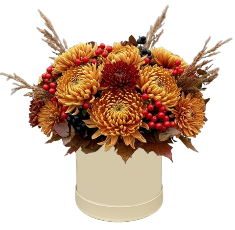 Cosy and Stylish Chrysanthemum Autumn Box
