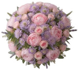 Elegant Peonies, Scabiosa and Lavender Bouquet