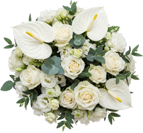 Eternal White Bloom Harmony Bouquet