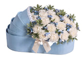 Forget Me Not  and Carnations Cradle Box