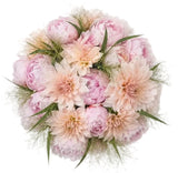 Gorgeous Blush Dahlia and Peonies Bouquet