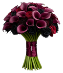 Gothic Elegance Rose Cluster Bouquet