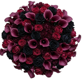 Gothic Elegance Rose Cluster Bouquet
