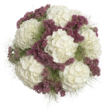 Hydrangea with Pink Limonium and Panicum Grass Bouquet