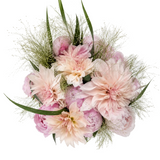 Gorgeous Blush Dahlia and Peonies Bouquet