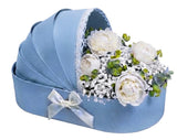 Luxury Baby Boy Peonies Cradle Box