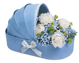Luxury Baby Boy Peonies Cradle Box