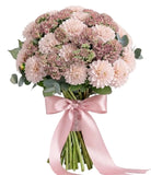 Luxury Dahlia Bouquet with Pink Sedum