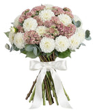 Luxury Dahlia Bouquet with Pink Sedum
