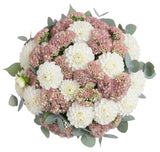 Luxury Dahlia Bouquet with Pink Sedum