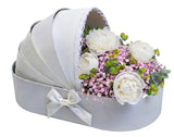 Luxury Peonies Baby Girl Cradle Box