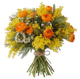 Luxury Ranunculus Bouquet with Mimosa