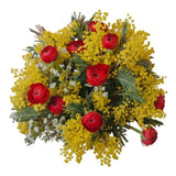 Luxury Ranunculus Bouquet with Mimosa