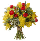 Luxury Ranunculus Bouquet with Mimosa