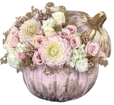 Luxury Rose Gold Pumpkin