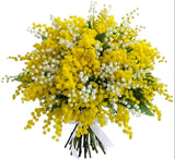 Mimosa and Lily of the Valley Bouquet