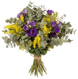 Mimosa and Lisianthus Bouquet