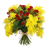 Mimosa with Spray Roses Bouquet